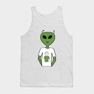 Alien Human T-shirt-T-shirt (short hair) Tank Top